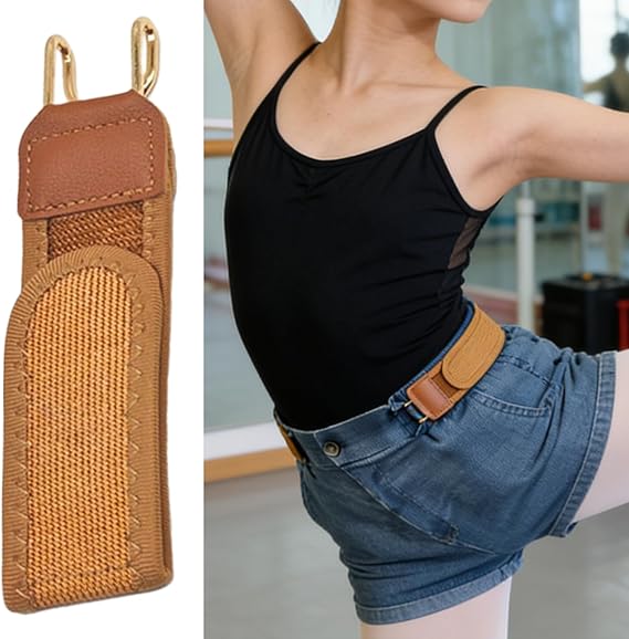 2 Pieces Metal Hook Elastic Belt