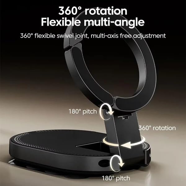 2026 Innovation] MagLock Pro Magnetic Phone Holder for Car – 360° Rotating Strong Magnetic Mount with One-Tap Lock, Mobile Stand for iPhone 16/15/14 Pro Max, Samsung & Android Phones