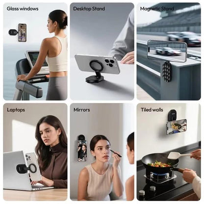 2026 Innovation] MagLock Pro Magnetic Phone Holder for Car – 360° Rotating Strong Magnetic Mount with One-Tap Lock, Mobile Stand for iPhone 16/15/14 Pro Max, Samsung & Android Phones