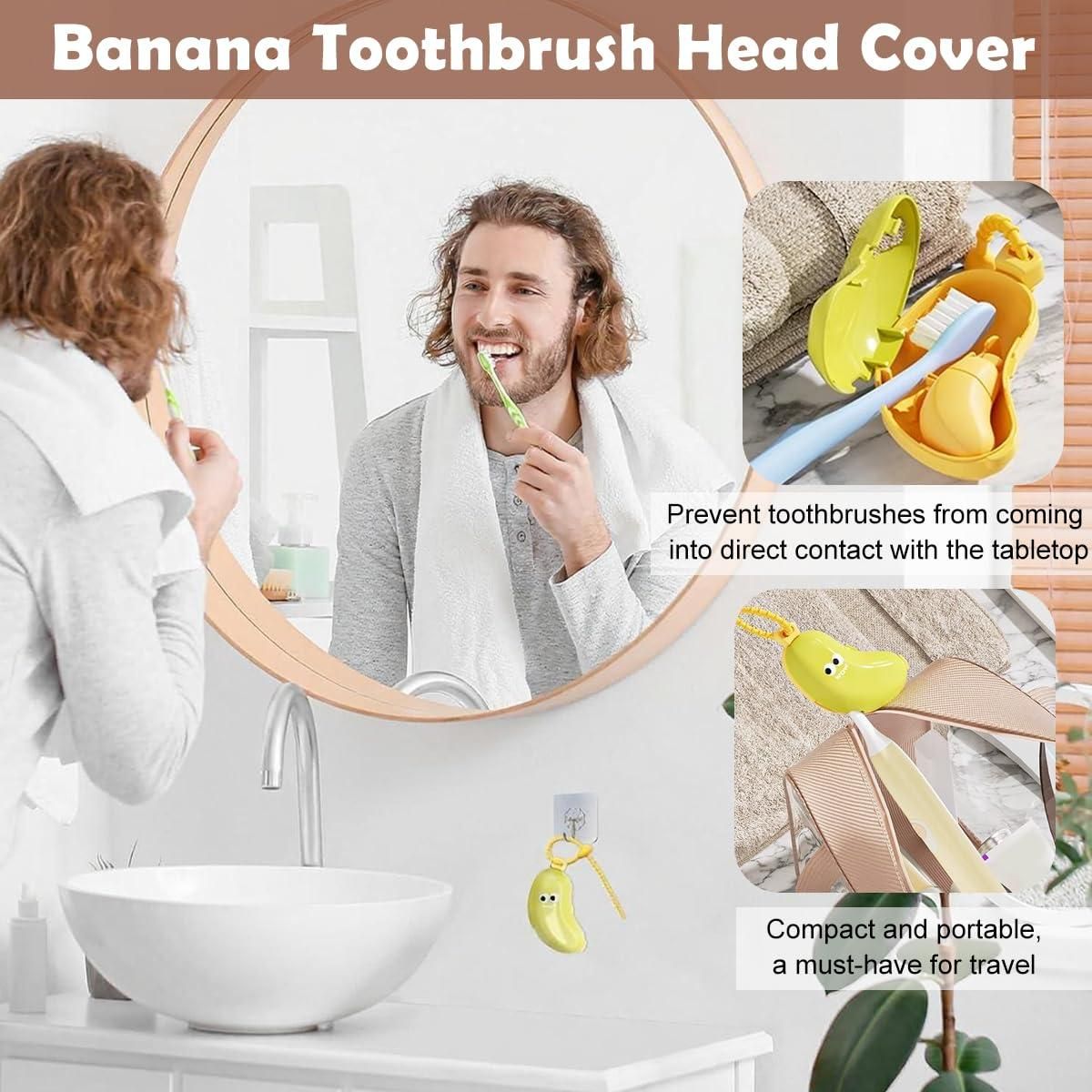 2 in 1 Cute Banana Hiking Camping Brush Cup