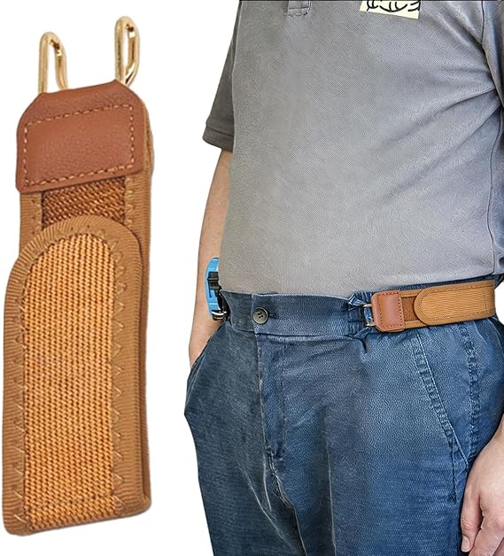 2 Pieces Metal Hook Elastic Belt, Tacticals Metal Hook Elastic Belt,No Buckle Belts For Men Women, Invisible Stretch Belts For Work, Travel & Daily Wear Casual Business Home Travel Commuting