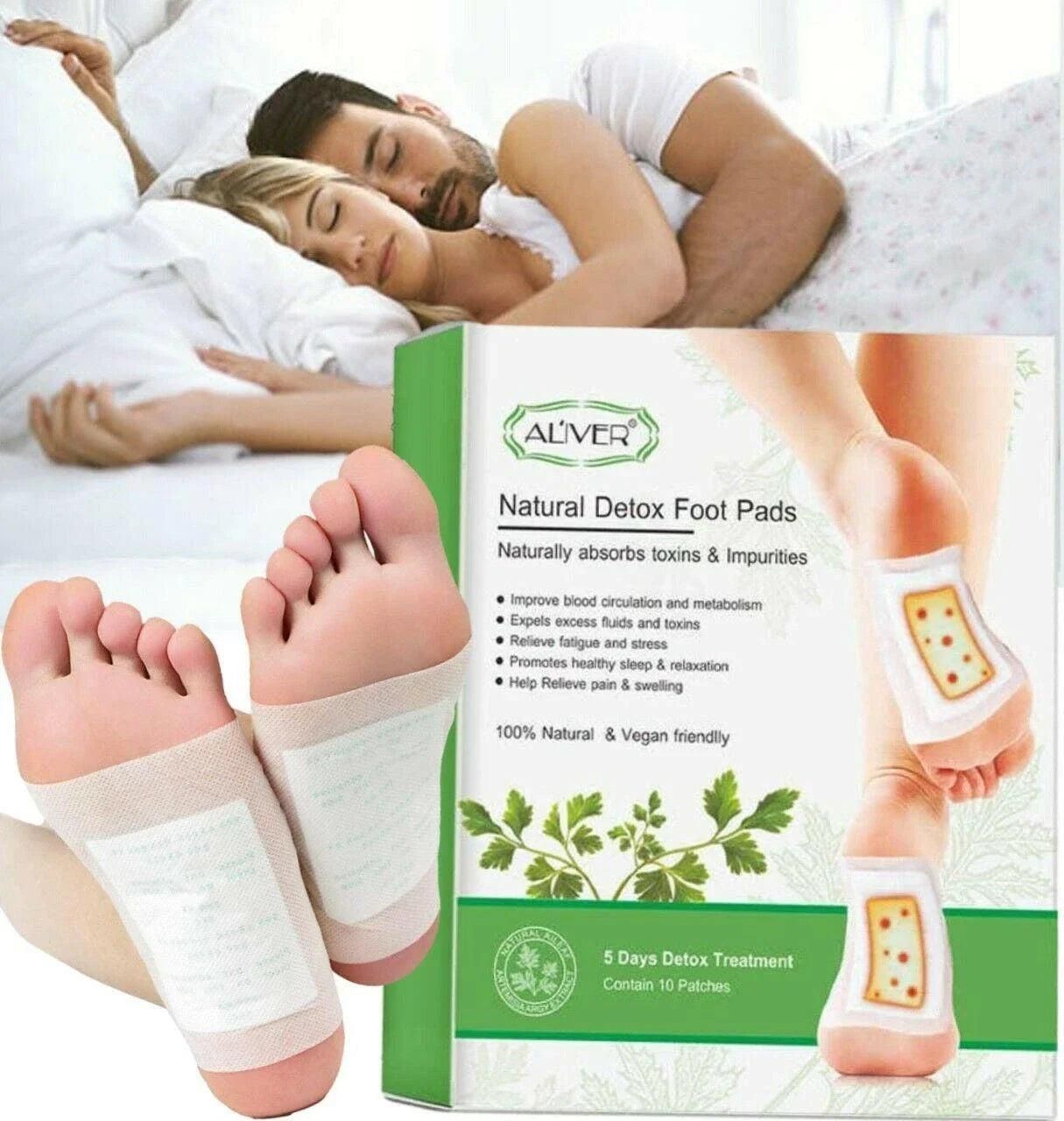 Aliver Natural Detox Foot Pads (Pack of 10)
