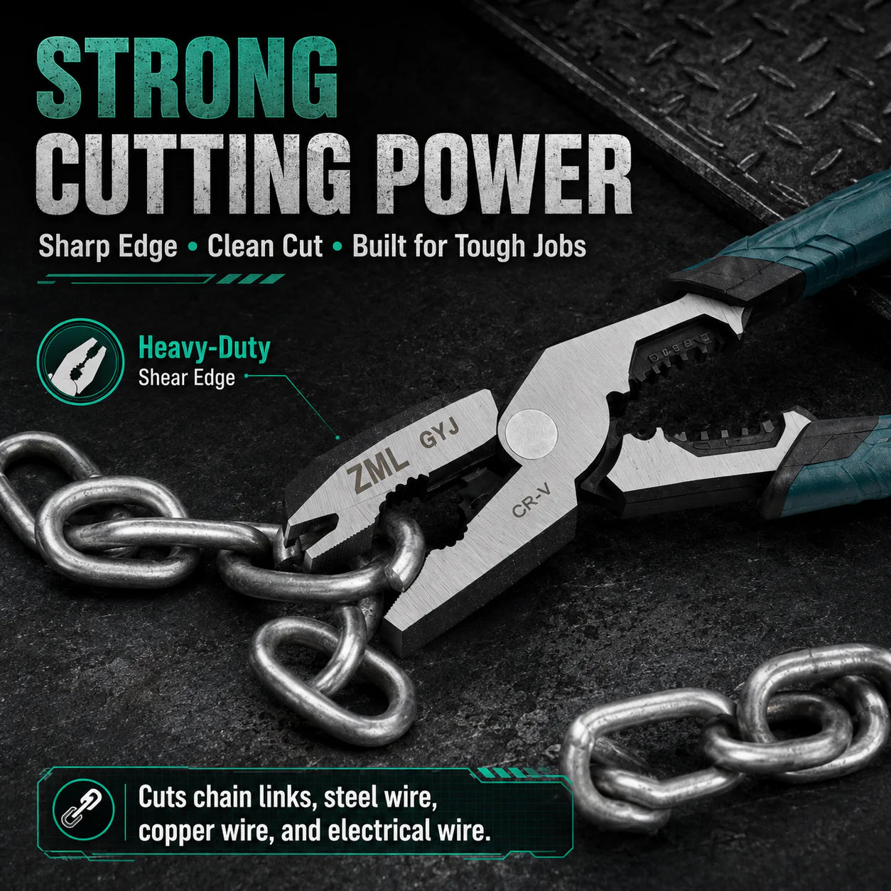 Pliers — Cut, Strip, Crimp & Grip with One Compact Tool