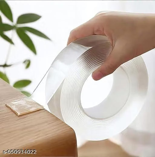 Double Sided Tape -3 Meter Multipurpose Double Sided Tape - Adhesive Tape, Heavy Duty, Heat Resistant, Multi-Functional, Removable, Washable, Anti-Slip Gel Nano Grip Tape (grip tape)
