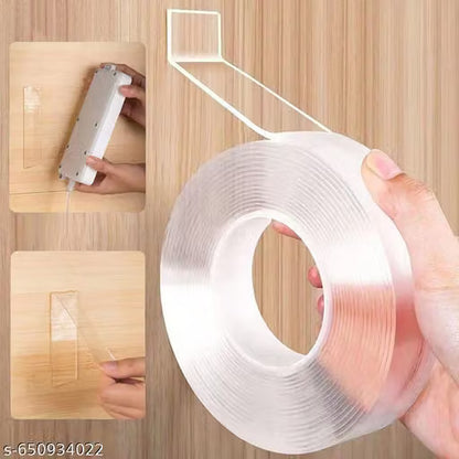 Double Sided Tape -3 Meter Multipurpose Double Sided Tape - Adhesive Tape, Heavy Duty, Heat Resistant, Multi-Functional, Removable, Washable, Anti-Slip Gel Nano Grip Tape (grip tape)